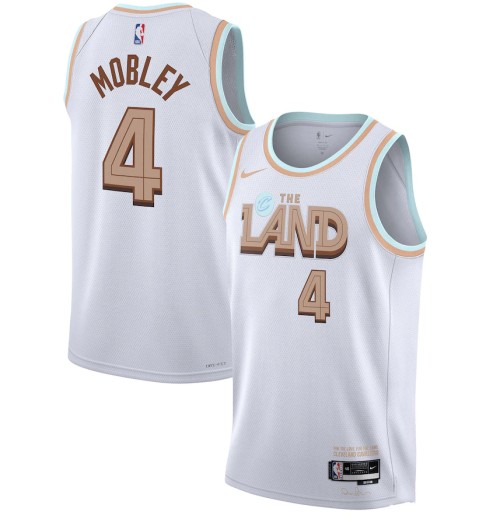 Men's Cleveland Cavaliers #4 Evan Mobley 2022/2023 White City Edition Stitched Basketball Jersey